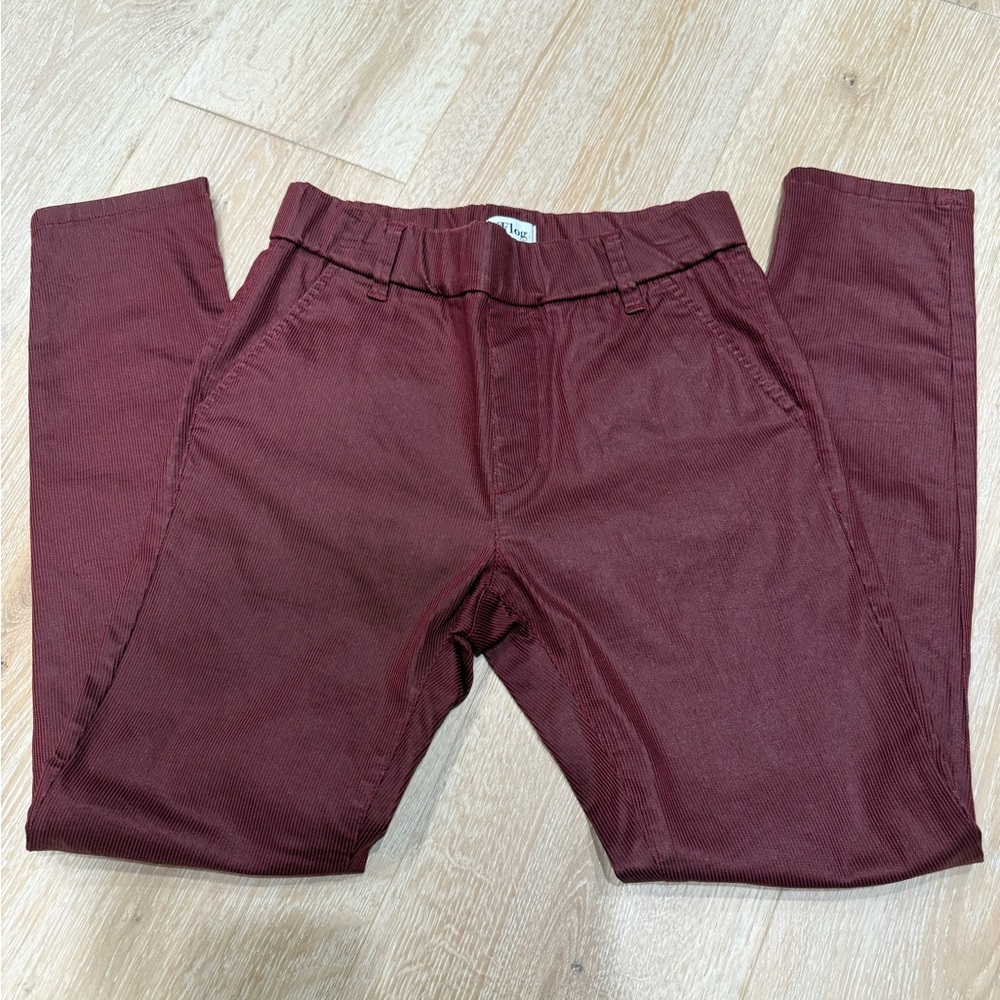 BEVY FLOG Womens Maroon Pull-On Chino Pants